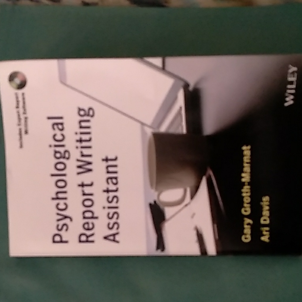 Psychological Report Writing Assistant Paperback Book with Software